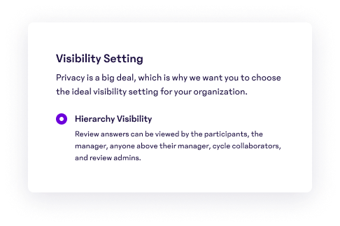Visibility Settings