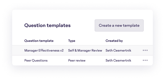 Question Templates