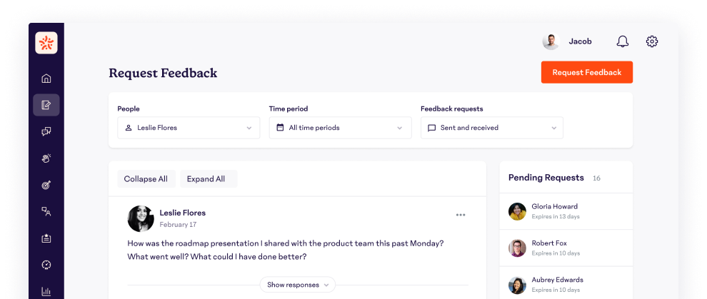 Request Feedback Dashboard